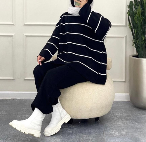 ست بافت وشلوار رابو