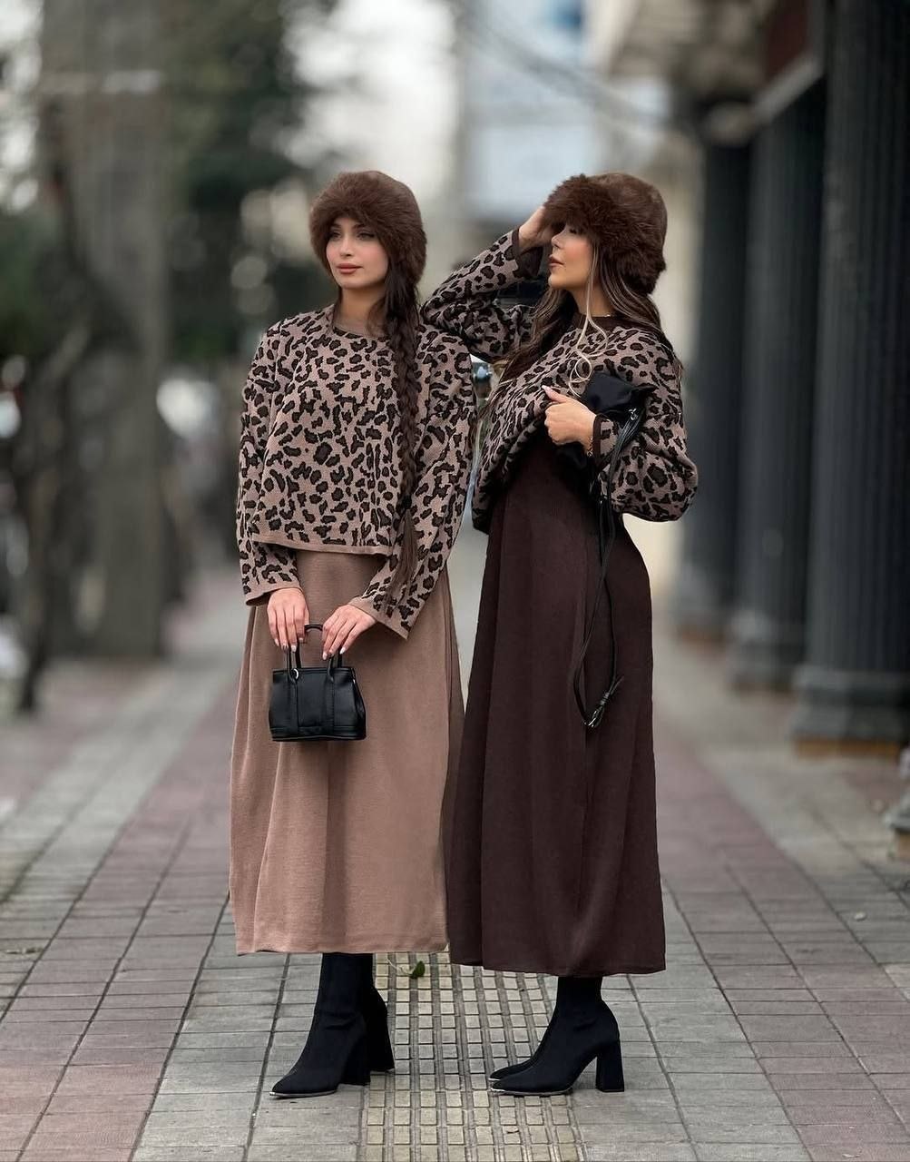 ست بافت پلنگی ملیکا