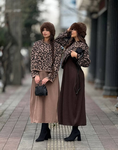 ست بافت پلنگی ملیکا