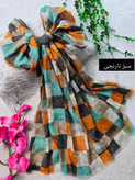 شال بهاری ماه تاج در رنگ بندی کد 7130 ست شو🎀🌙