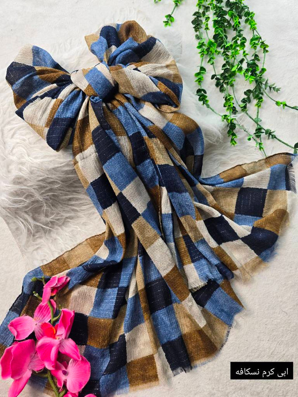 شال بهاری ماه تاج در رنگ بندی کد 7130 ست شو🎀🌙