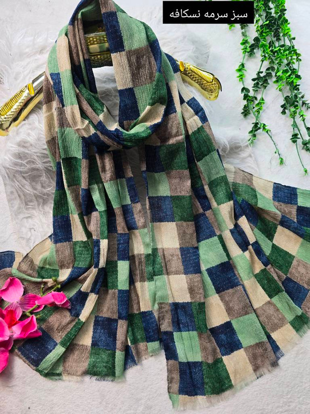 شال بهاری ماه تاج در رنگ بندی کد 7130 ست شو🎀🌙