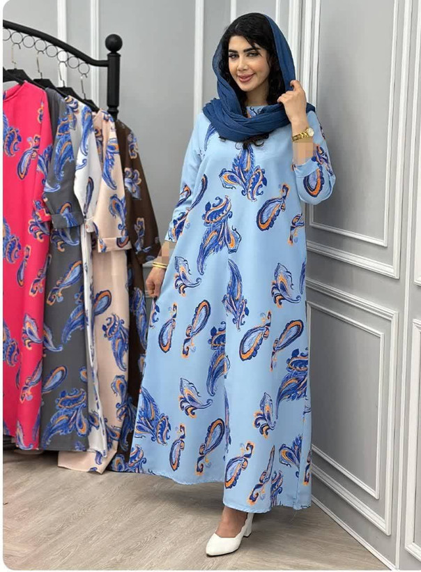 پیراهن بهاری و زیبای غزل کد 7629 ماه بانو🦋✨