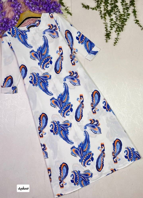 پیراهن بهاری و زیبای غزل کد 7629 ماه بانو🦋✨