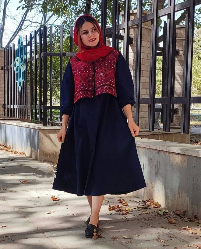ست پیراهن و جلیقه ماهلین شیک و زیبا❤️✅99967پرفازبرند