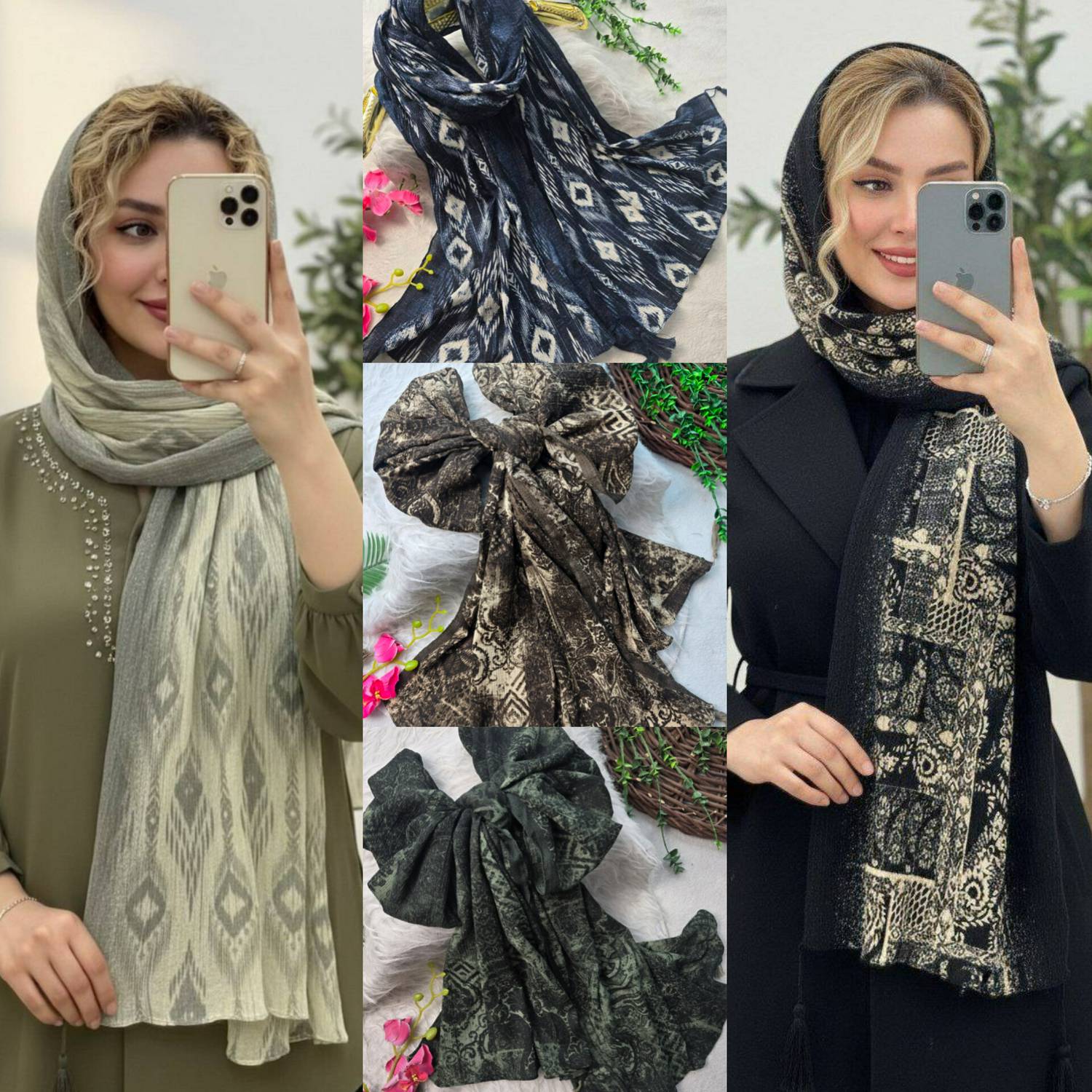 شال کریشه لوزی کیفیت بالا زیبا وخاص در رنگ بندی متنوع و جذاب 😍❤️ کد۶۸۷۷ ست شو