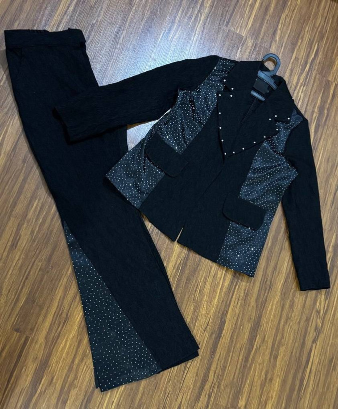 کت و شلوار زیبای زینت 🩵🌱✅7763چیچک
