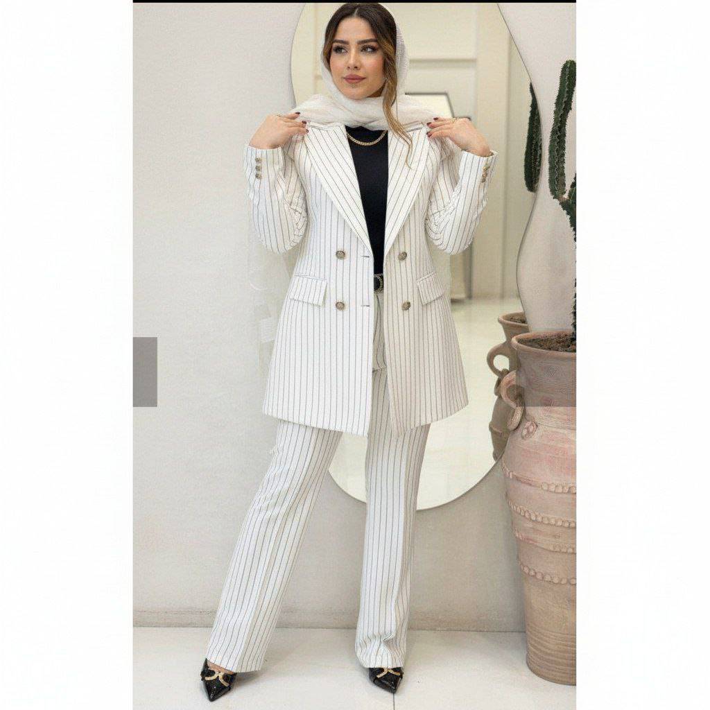 ست کت شلوار کیفیت فوقالعاده عالی 😍🔥کد #نگار ساریگل