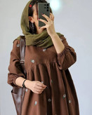 پیراهن لینن زیبا و خاص در رنگبندی و کیفیت عالی 😍🔥 کد#محیا ساریگل