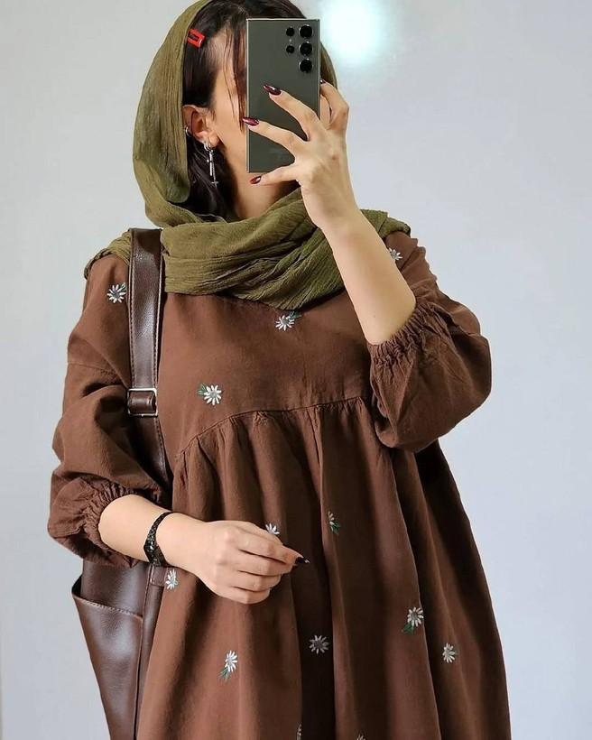پیراهن لینن زیبا و خاص در رنگبندی و کیفیت عالی 😍🔥 کد#محیا ساریگل