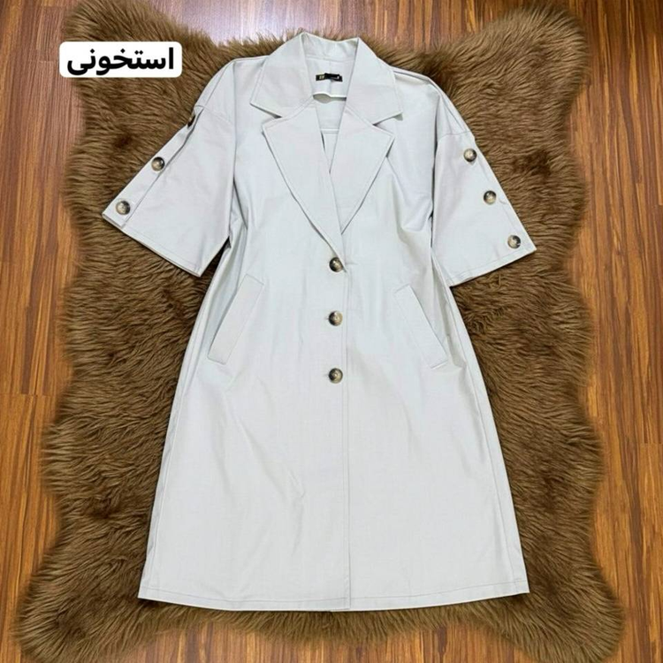 مانتو بارونی رخسار کیفیت تضمینی 🌱✅😍1230چیچک