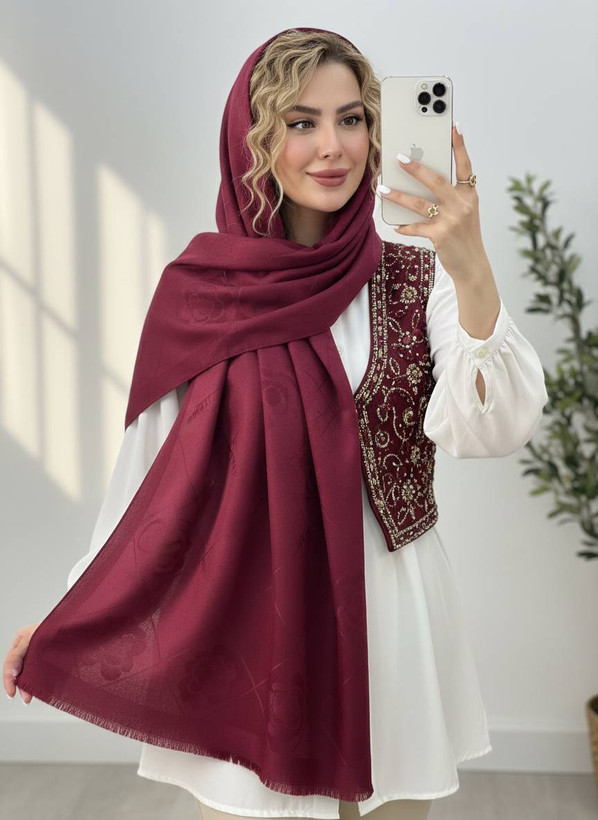 شال مرینوس ژاکارد ترک دورو زیبا وشیک در رنگبندی زیبا 🌈 🌈 کد ۱۰۳۴۲ ستشو