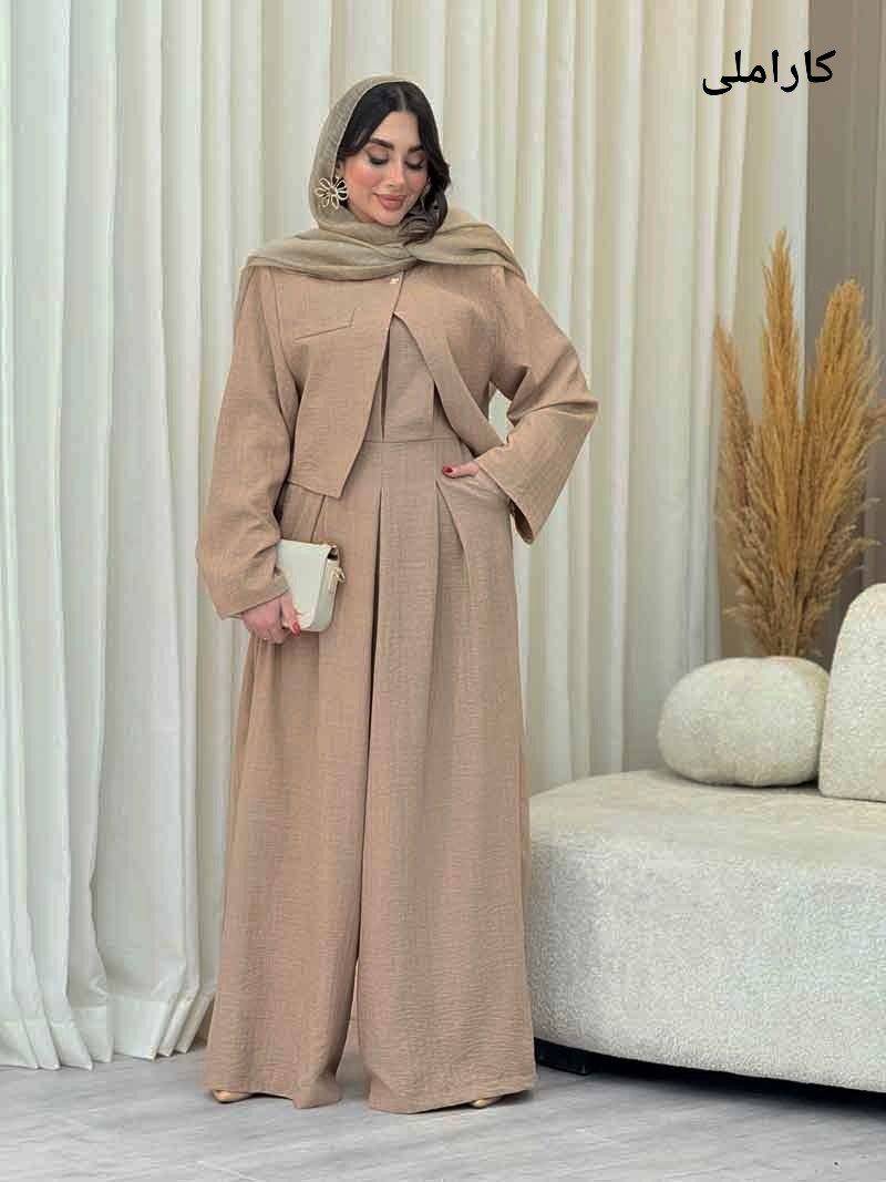ست اورال کت ملکا شیک و خاص 🥰❤️کد 6562 ترمه