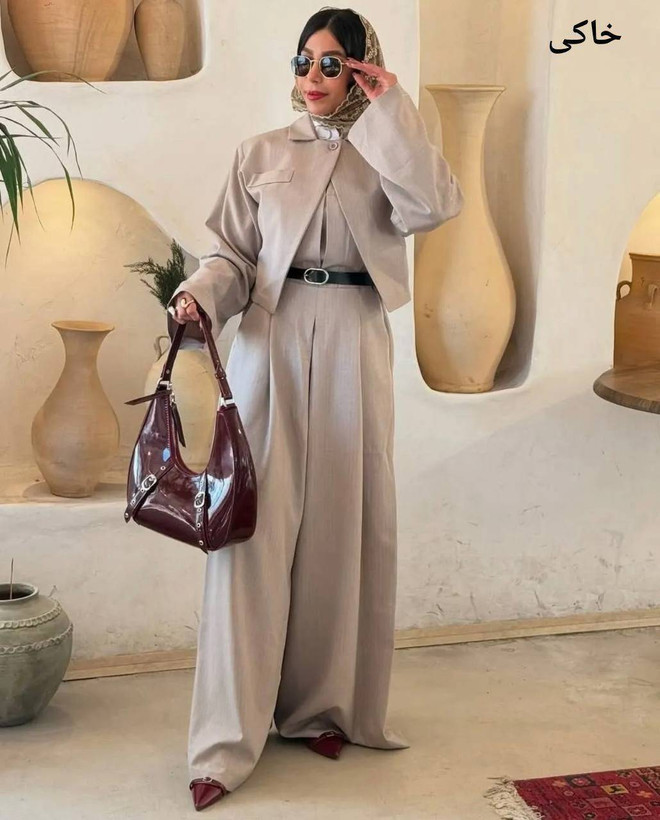 ست اورال کت ملکا شیک و خاص 🥰❤️کد 6562 ترمه