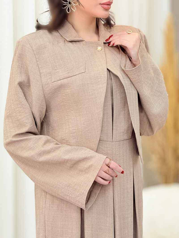 ست اورال کت ملکا شیک و خاص 🥰❤️کد 6562 ترمه