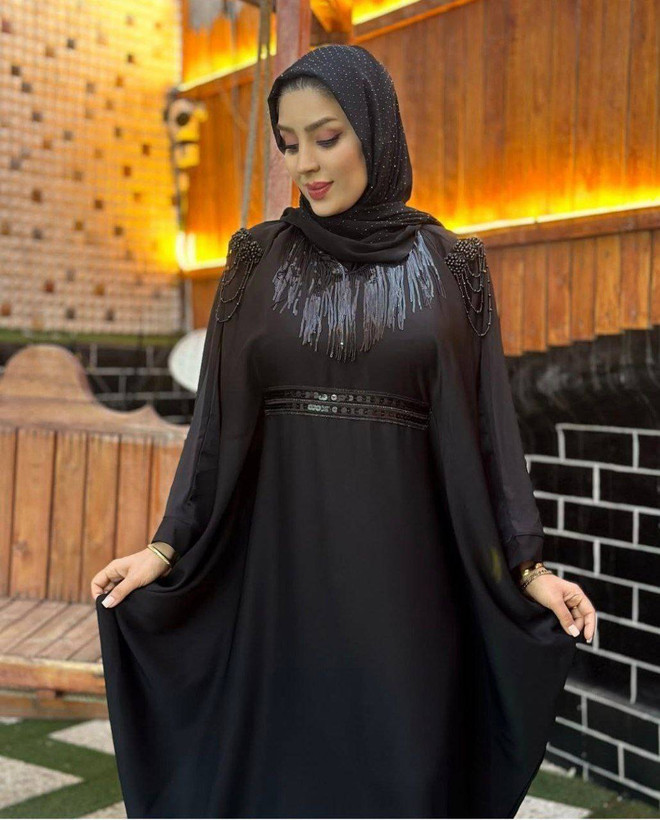 مانتو عبایی زیبا شیک و مجلسی ❤️🥰3843گیسو