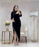 پیراهن مجلسی بسیار زیبا بسیار پرفروش دلوان😍ارسال یک هفته پس از ثبت⭕کد240برلی