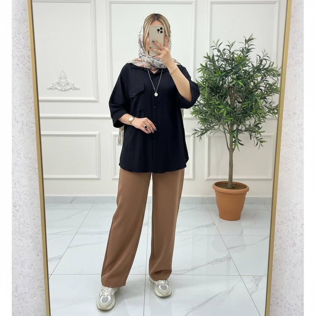 شومیز پانچ جیب نما آندیا در رنگبندی عالی 😍✅ساتین