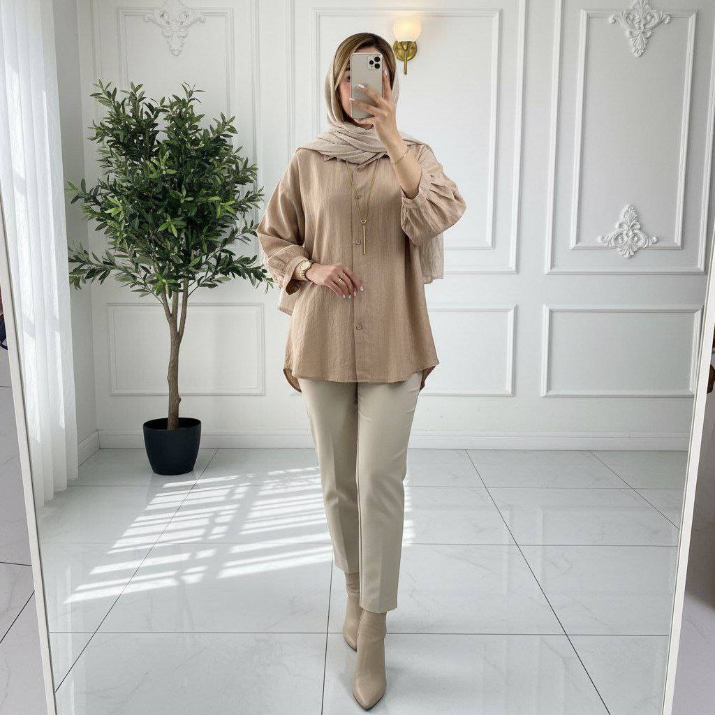 شومیز مانتویی میران در رنگبندی عالی کیفیت تضمینی ✅😍 91849ساتین