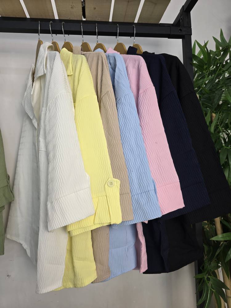 شومیز پاستیل زیبا و شیک تنخور عالی در رنگبندی زیبا 🌈 🌈 کد ۸۲۲۹ ستشو