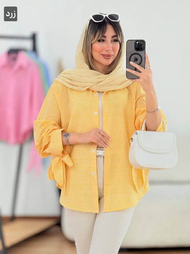 مانتو آستین گره ای نهال زیبا و شیک 😍✅ 10645شایسته