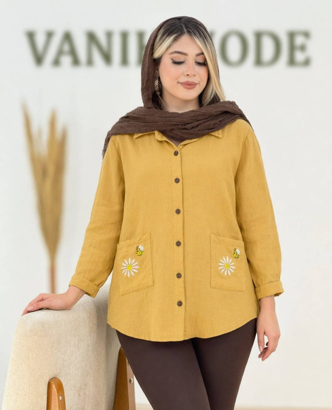 شومیز گیلدا زیبا و راحت 😍✅10546 الیشکا