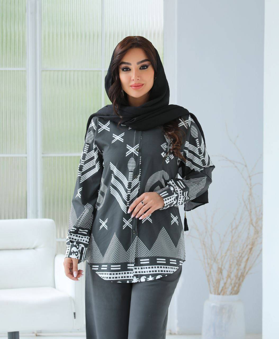 ست شومیزشلوار همراز زیبا و راحت ❤️✅8240الیشکا