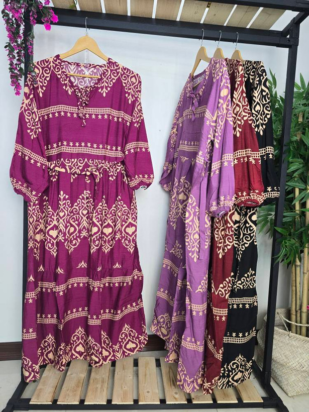 پیراهن ساحلی فاخر خنک وتابستانی در رنگ بندی متنوع 🌈 🎀🎀کد ۱۲۱۷۲ ستشو