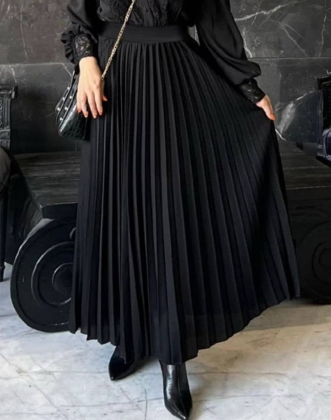 دامن پلیسه حریر ✅😍12292گیسو