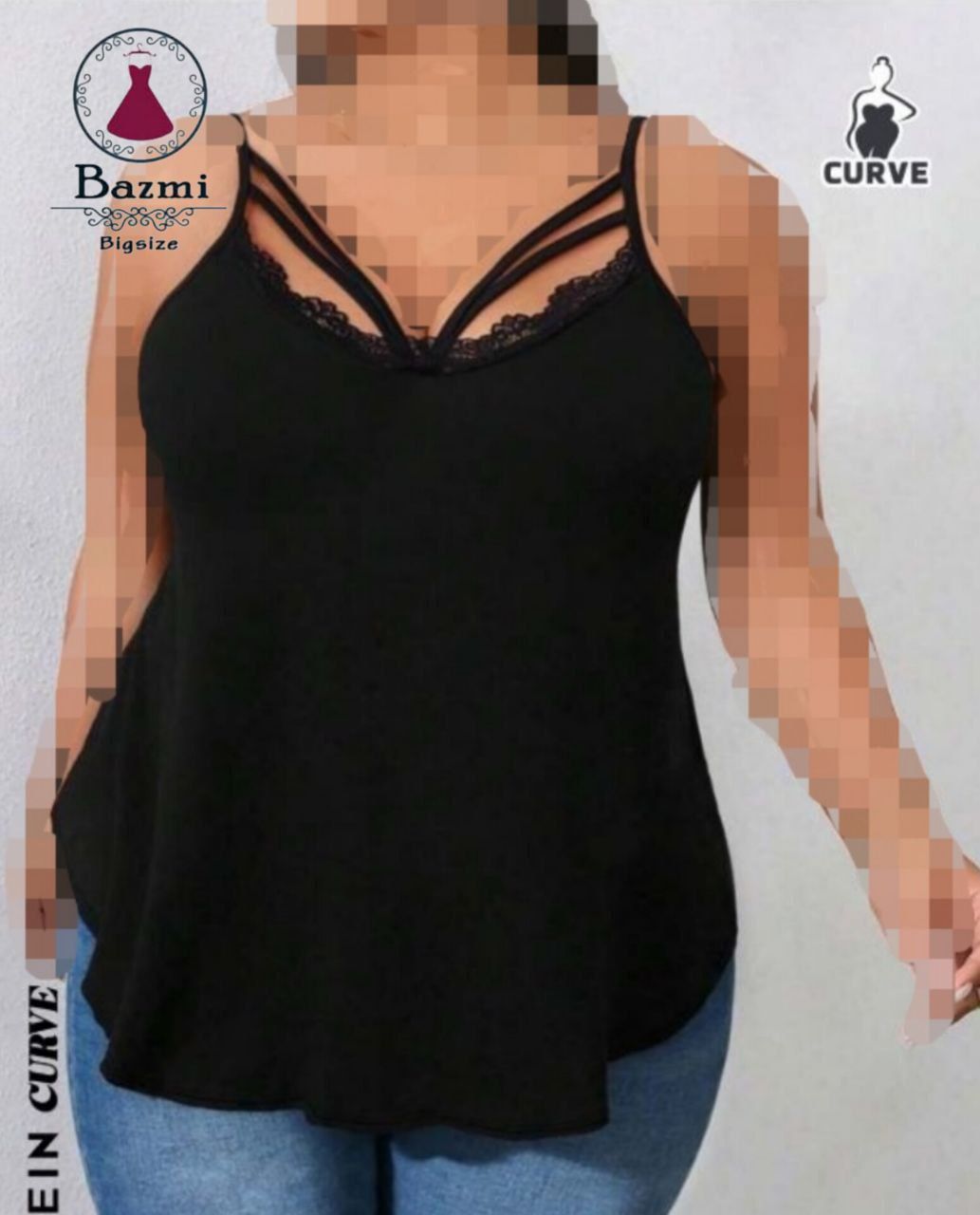 تاپ جلو دوبندی سایز بزرگ بزمی ۴۲۳💯💯🛍💞