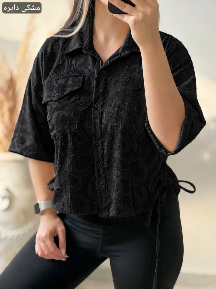 شومیز باکسی هانا زیبا و شیک ❤️✅12162شایسته