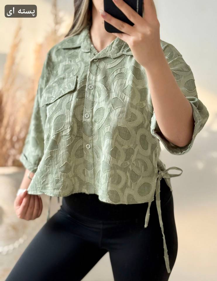 شومیز باکسی هانا زیبا و شیک ❤️✅12162شایسته
