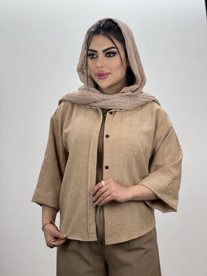 شومیز مانتویی نازنین زیبا کیفیت عالی 😍✅ساتین