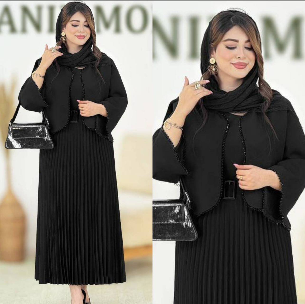 کت وسارافون آواتار  زیبا وشیک تنخور عالی تکرنگ مشکی 🎀🎀🎀کد۱۲۴۵۳ راشین