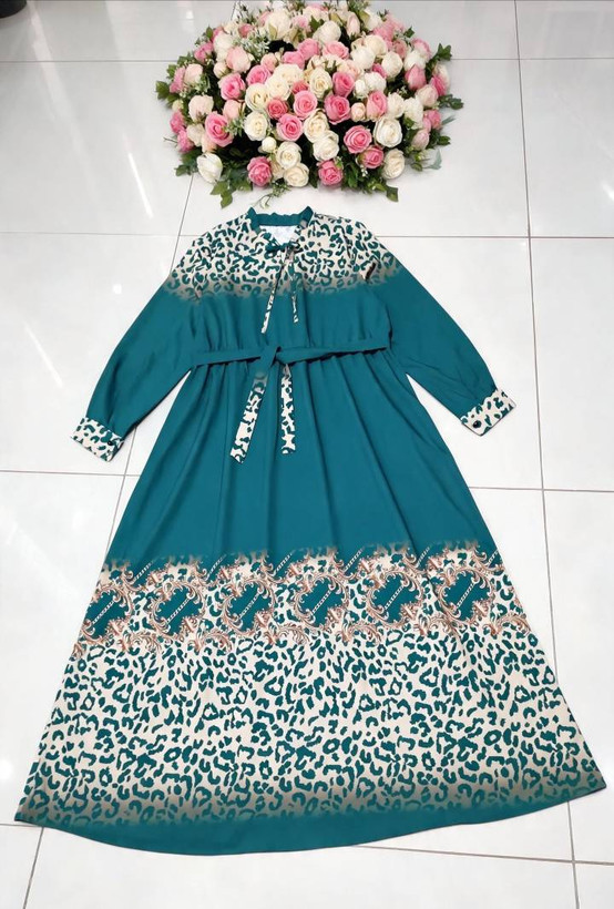 پیراهن بالا پایین پلنگی بوگاتی اعلا در رنگ بندی زیبا 🌈 😍 کد ۱۲۴۰۷ دلتا