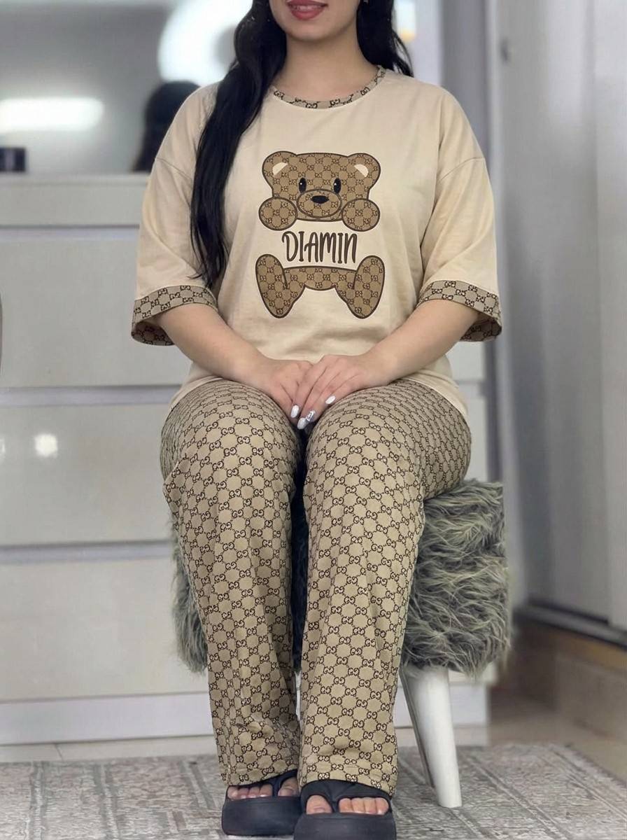 ست تیشرت شلوار نسترن جذاب 😍✅6018الیشکا