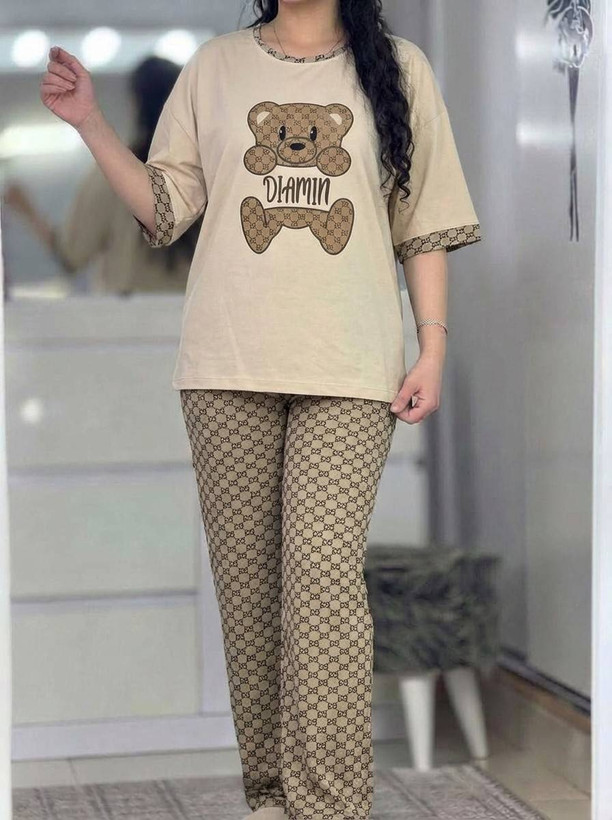 ست تیشرت شلوار نسترن جذاب 😍✅6018الیشکا