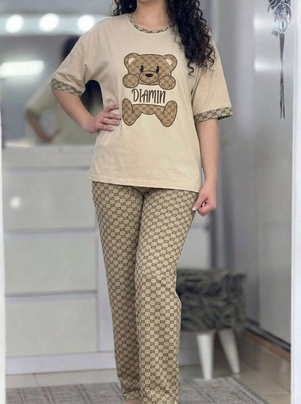 ست تیشرت شلوار نسترن جذاب 😍✅6018الیشکا