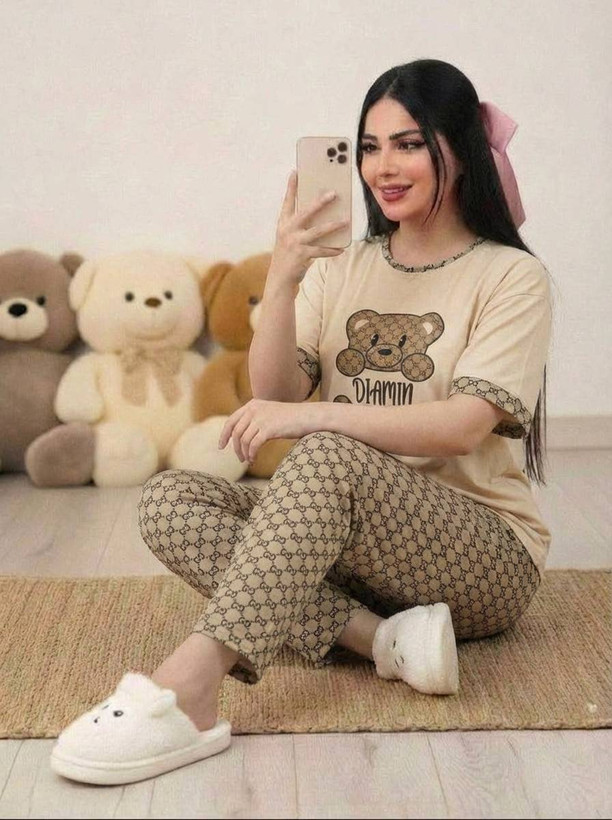 ست تیشرت شلوار نسترن جذاب 😍✅6018الیشکا
