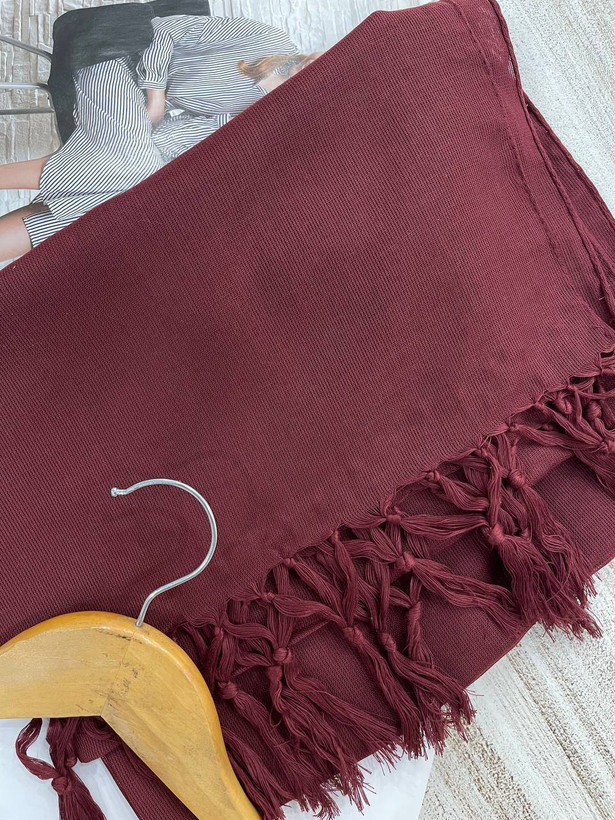 شب نخی تک رنگ زرشکی🫀🎀کد 6814 ترمه