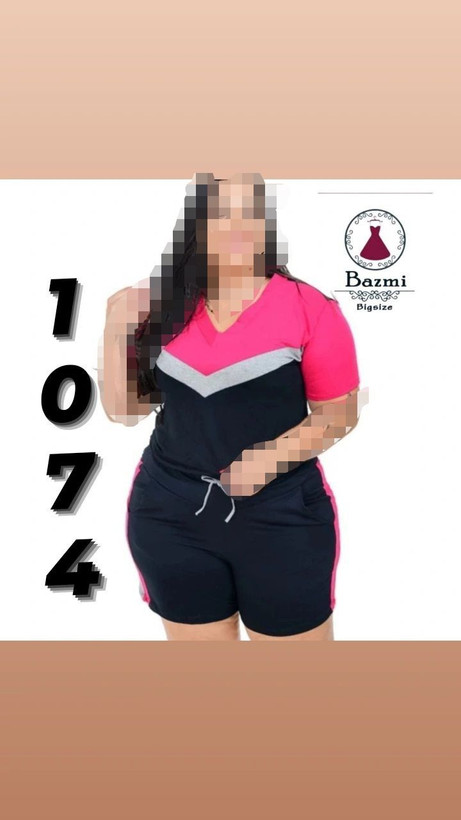 ست تیشرت و شلوارک ویسکوز صد درصد سایزبزرگ ۱۰۷۴بزمی🎀🍒