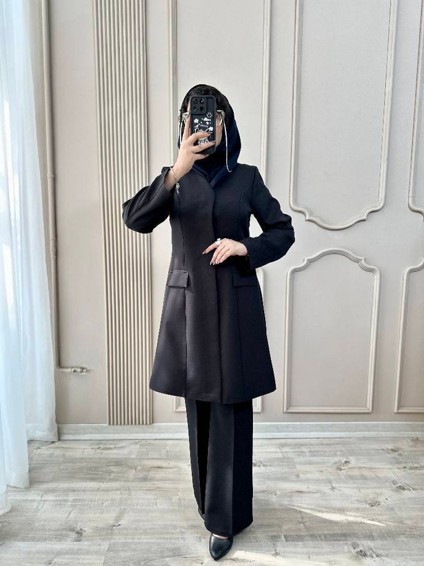 ست مانتو و شلوار اداری مرجان سوپر مازراتی اعلا در رنگ بندی کد 10397 آمیگ