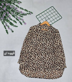 شومیز پلنگی تک رنگ زیبا و شیک🎀🥰کد 453 آدراپانا