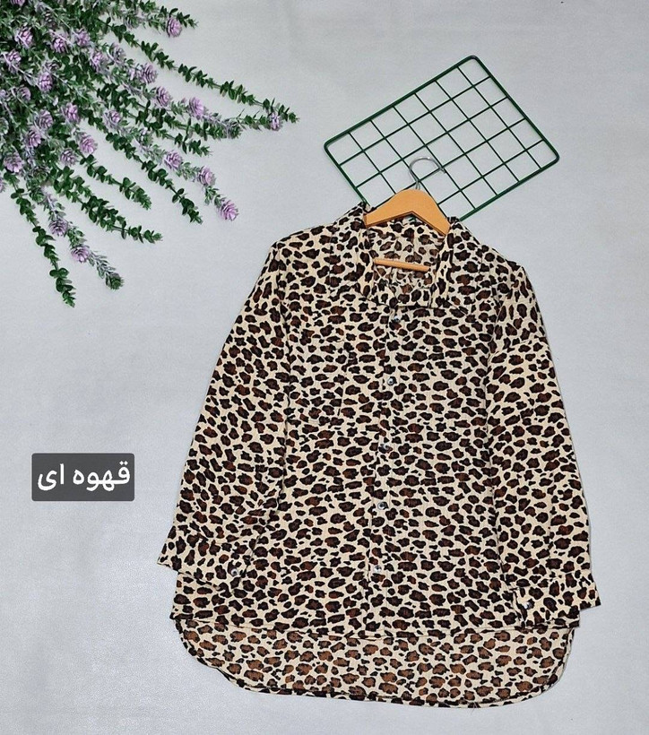 شومیز پلنگی تک رنگ زیبا و شیک🎀🥰کد 453 آدراپانا