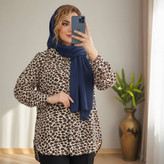 شومیز پلنگی تک رنگ زیبا و شیک🎀🥰کد 453 آدراپانا