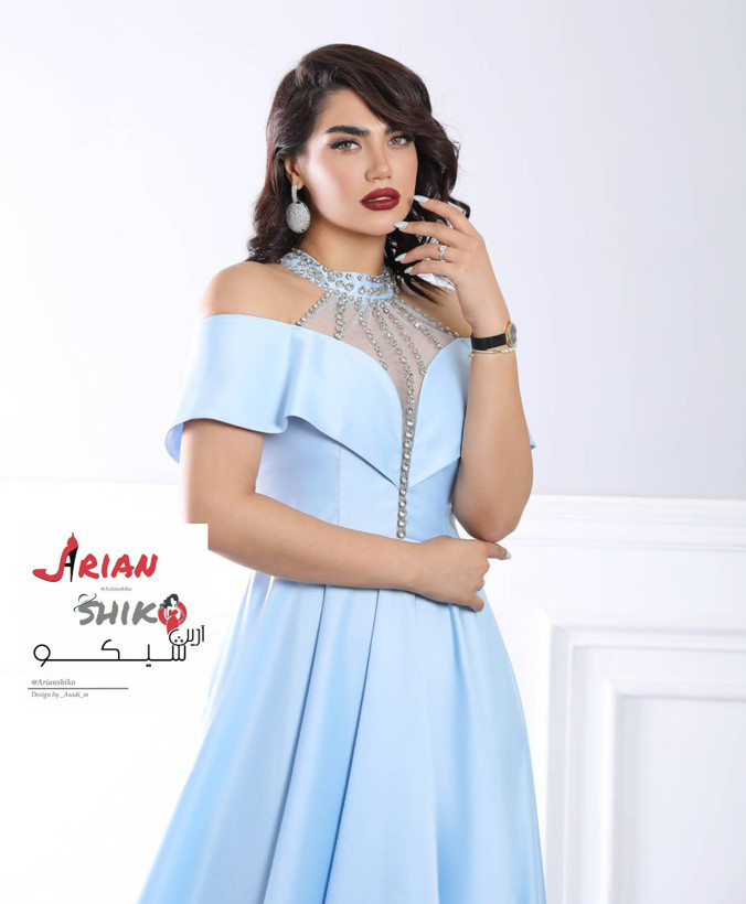پیراهن مجلسی نهال 😍بسیار شیک بسیار جذاب🤩😎🫰در چند رنگبندی😁کد475برلی