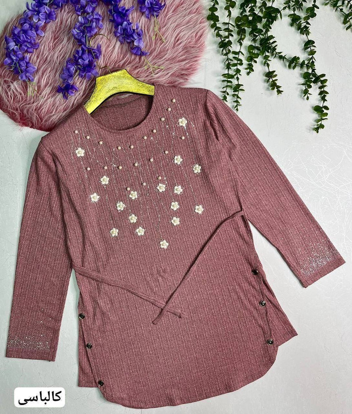 تونیک زیبا شکوفه در رنگ بندی کد 5624 ماه بانو✅🛍️