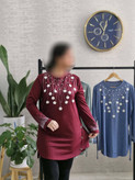تونیک زیبا شکوفه در رنگ بندی کد 5624 ماه بانو✅🛍️