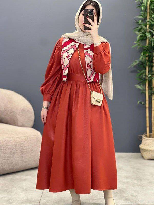 پیراهن ماهلین زیبا  کیفیت عالی💜✅99968پرفاز