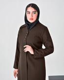 ست مانتو و شلوار اداری کوثر جنس فانوسی اعلا کد 6628 آمیگ